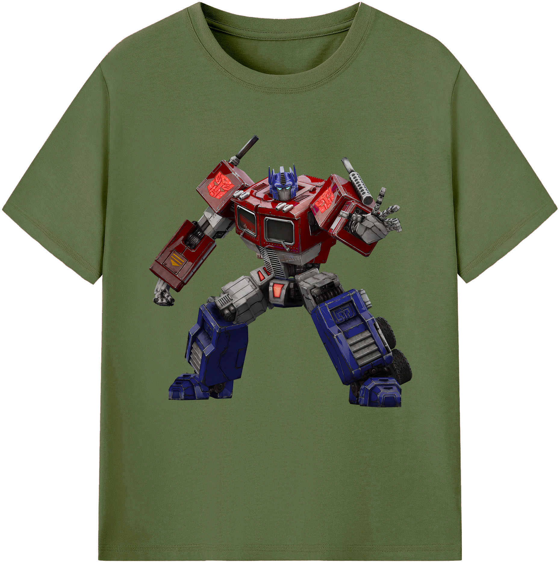 （画像用） Transformers トランスフォーマー 綿100％半袖Tシャツ（フロントプリント）